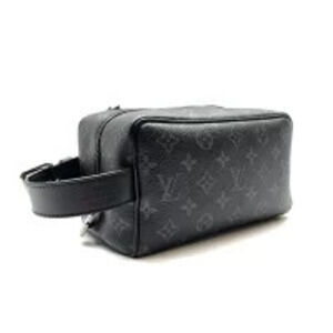 LOUIS VUITTON Locker Dopp Monogram Eclipse Black Handbag Clutch Bag